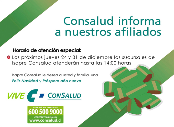 Horario Atención Navidad y Año Nuevo 2009